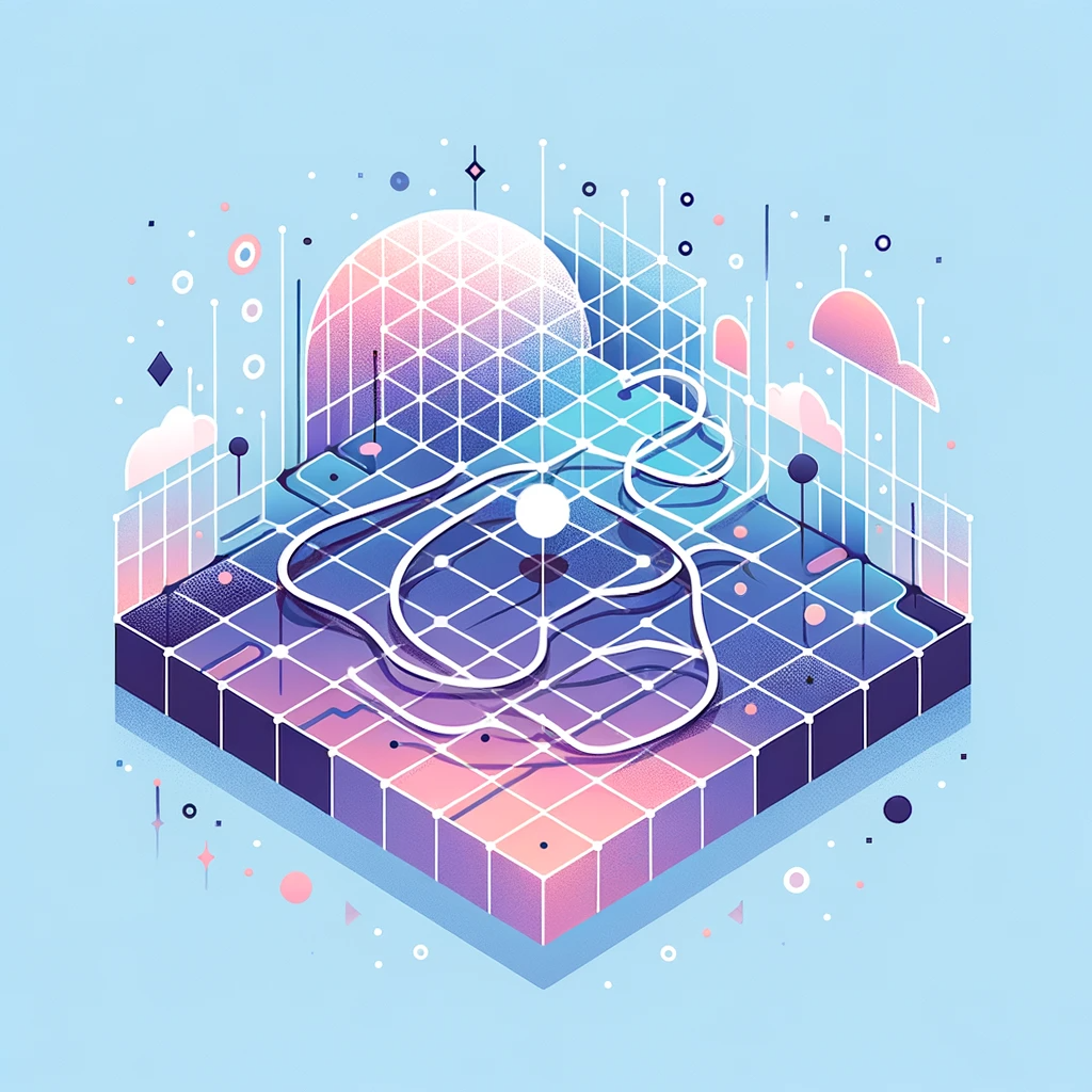 A grid world representation showcasing the agent's path to the goal